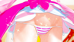 Hot blonde hentai whore with shaved pussy taste fresh cum