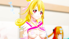 Hot blonde hentai whore with shaved pussy taste fresh cum