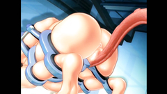 Hot 3d hentai brunette schoolgirl fucks with latex android