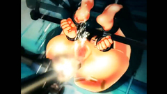 Extreme BDSM with slutty brunette schoolgirl