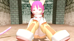 Evil tentacles monster fucks cute skinny pink hair teen