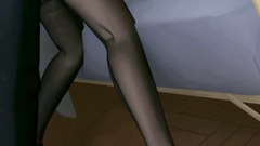 Sexy 3D babe in lingerie fucks with her boss in office