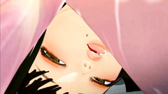 Cute brunette teen with hairy pussy gets finger in asshole and dildo in cunt