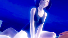 Charming hentai brunette gets strong cock in tight wet pussy