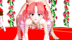 Nasty 3D skinny Slut sucks dick and licks ass of her boyfriend