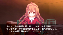 Sweet redhead schoolgirl in black stockings ride a huge cock