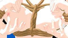 Animated brunette bound lesbian girlfriend