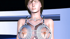 Horny 3d woman enjoys licking vagina