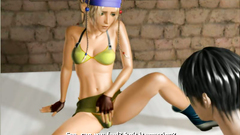 Cunnilingus and ass to mouth for a 3d honey who enjoys hardcore