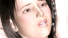 Hardcore BDSM 3d movies with a brunette darling pounded in all holes