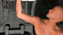 Hardcore BDSM 3d movies with a brunette darling pounded in all holes