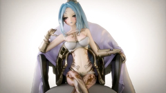 Busty 3d beauty with gorgeous body spreads her legs in hot porn