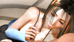 Sexy 3D Emo teen handjob and blowjob cock of her lover