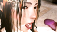 Sexy 3D Emo teen handjob and blowjob cock of her lover