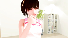 Pretty 3D hentai brunette eat fresh hot cum her boyfriend