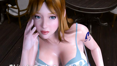 Weird creature is baing hot 3d beauty with big tits in the bar