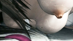 Busty babe is fucking with kinky tentacles in 3d porn