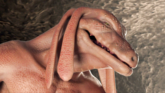 Kinky monster fucks young 3d hottie in all holes