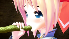 Green monster fucks young blondy in all holes