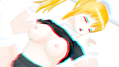 Cute busty hentai teen riding a cock