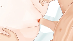 Blonde skinny teenie deeply sucks long anime dick