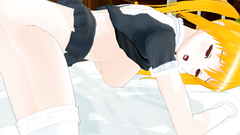 Hot blonde Hentai slut with small ass gets hard fuck in doogy pose