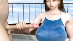 The secret bathing School - Horny chick with big ass enjoys vaginal sex