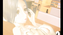 Gorgeous babe give titjob before getting hard fucked