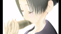 3d hentai porn with a gorgeous brunette tenderly sucking on a dick