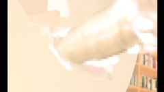 Cute 3d hentai hottie with big boobs bounces on a cock