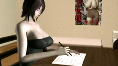 Sex with this amazing busty 3d brunette looks so hot!