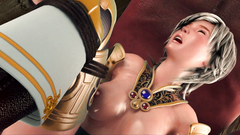 Amazing 3d princess is fucked by a horny creature in 3d porn