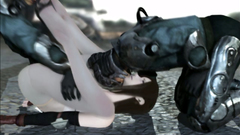 Stunning 3d girl in hot DP action in 3d porn