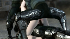 Hottie double penetrated by two kinky robots