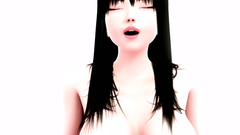 Sexy long haired brunette with huge melons is penetrated by big cock