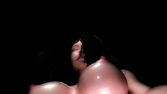 Gorgeous babe with amazing oiled body shows off her pussy and boobs