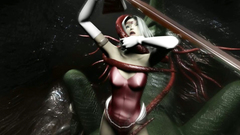 Kinky tentacles fuck young 3d beauty in her mouth