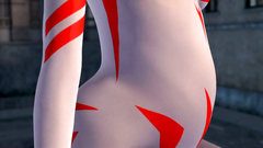 Gigantic creature fucks 3d hottie in the street