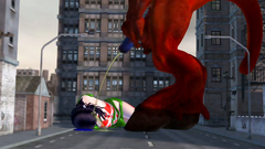 Gigantic creature fucks 3d hottie in the street