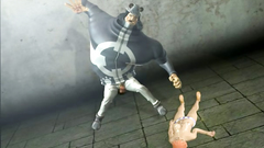 Gigant creature fucks young skinny redhead in her asshole