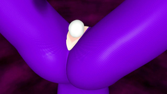 BDSM porn with amazing hottie poked into her holes by a weird creature