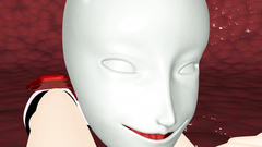 BDSM porn with amazing hottie poked into her holes by a weird creature