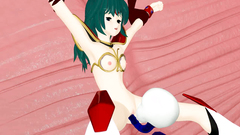 BDSM porn with amazing hottie poked into her holes by a weird creature