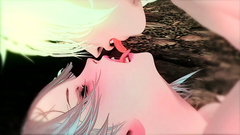 Kissing of lips and cock of her male - watch 3d porn with a fabulous girl