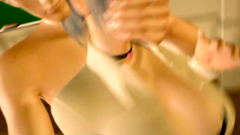 Titjob by a busty mistress who enjoys kinky sex action and DP porn