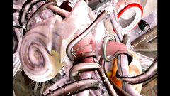 Sex in the spaceship with a yummy brunette - tentacles really enjoy fucking her