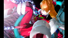 Amazing hentai girl is fucking in different positions with horny tentacles