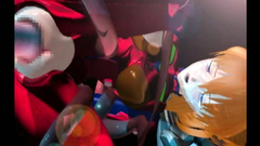 Tiny shaved holes of a grogeous 3d heroine are filled with tentacles