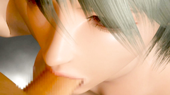 Cute 3d babe with big tits pleases her young fellow wtih blowjobs etc.