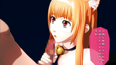 Cute redhead hentai skinny girl gets cock between her huge boobs